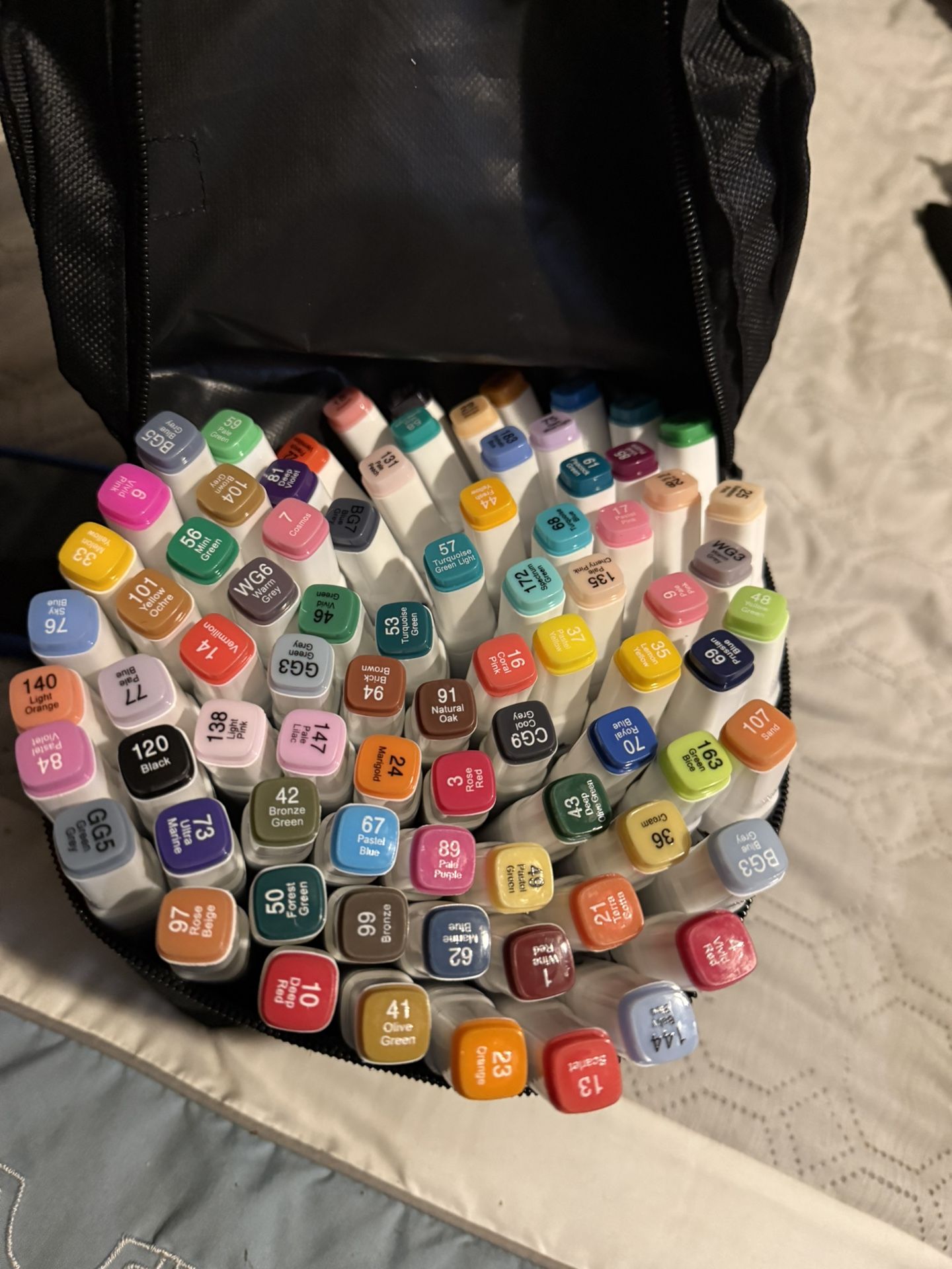 Set of 80 markers.