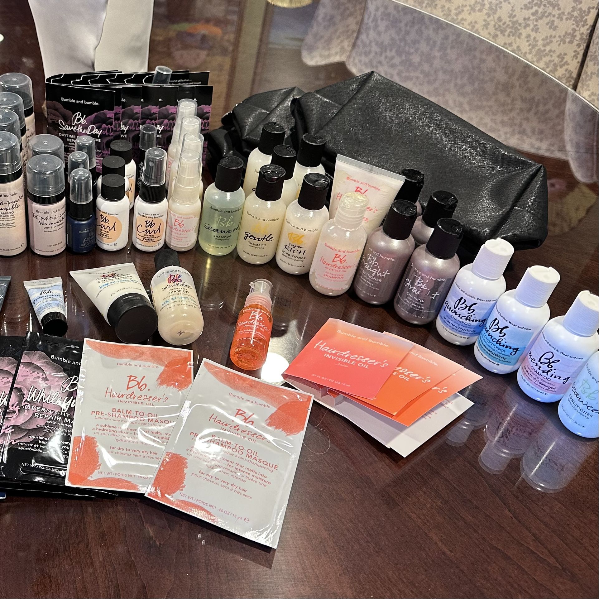 Lot of 50+ Bumble and Bumble Bb hair products shampoo/conditioner/styling