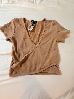 Forever 21 Light brown crop top