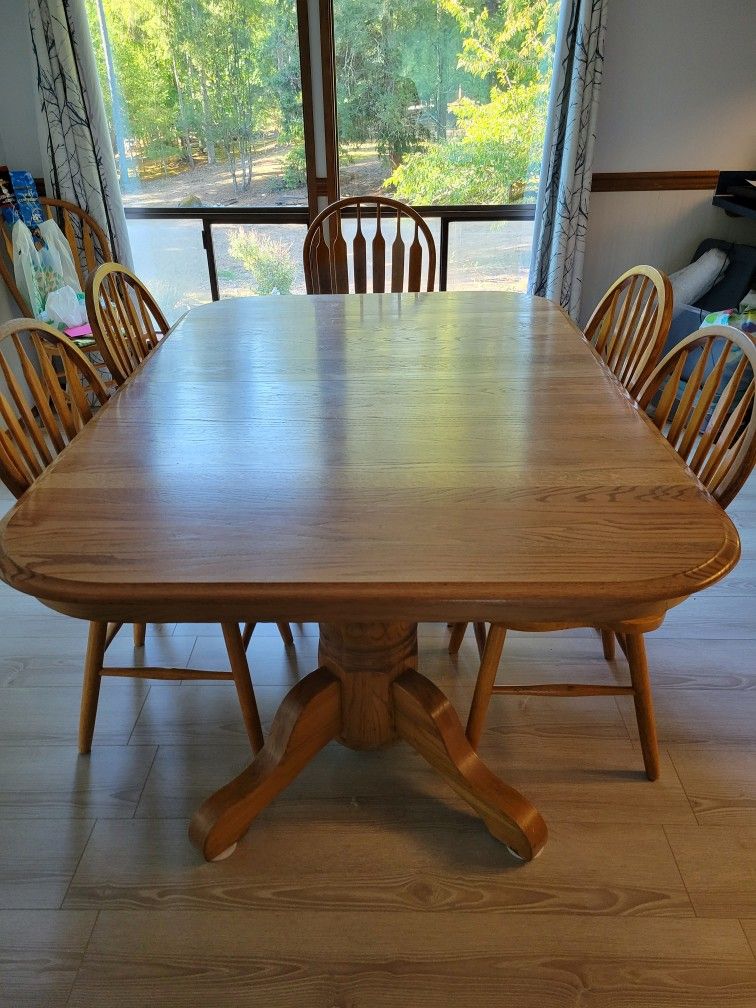 Full Size Real Wood Dining Room Table