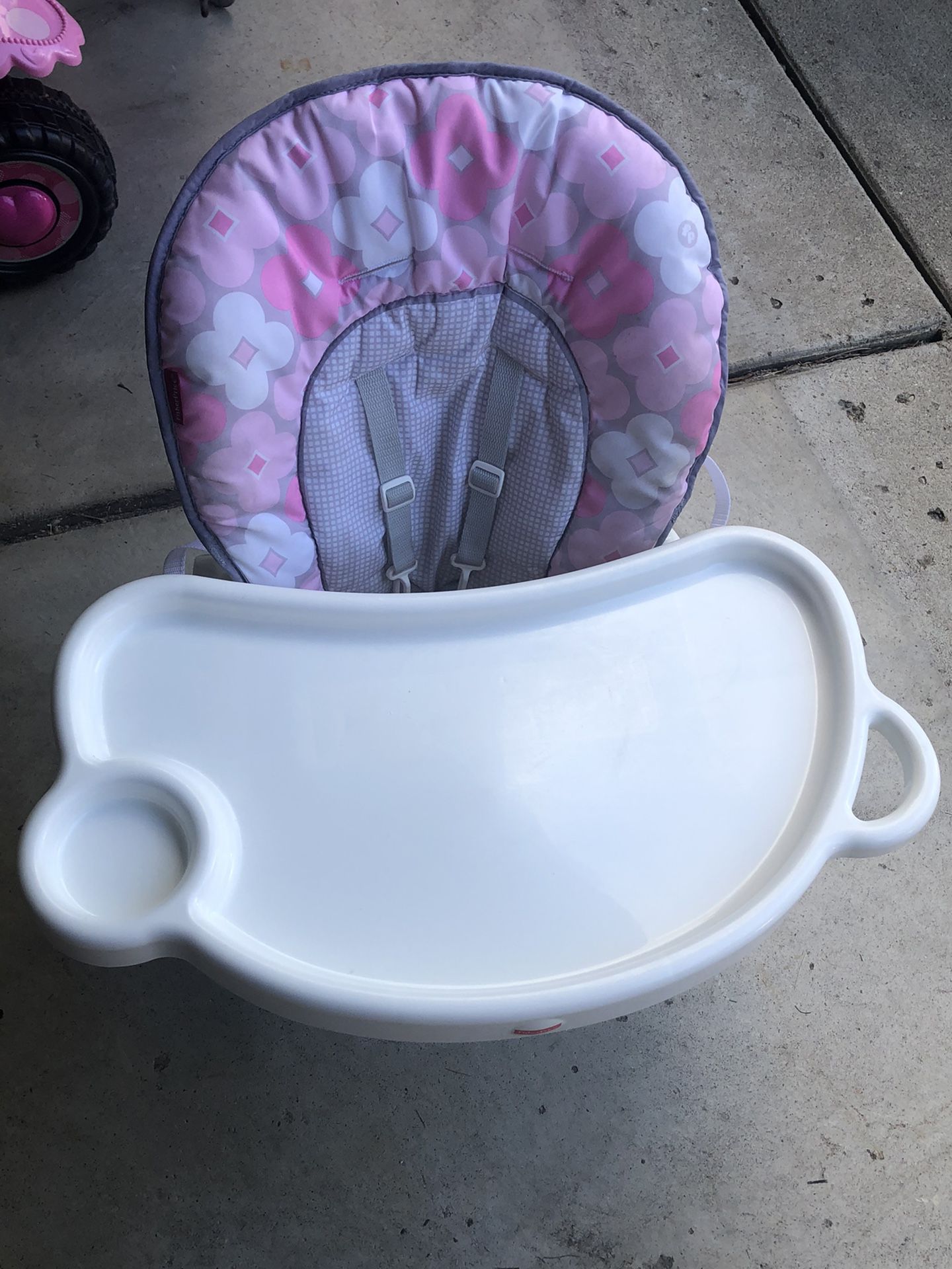 Pink Fisher Price Portable Highchair / Booster