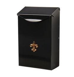 Architectural Mailboxes City Classic Galvanized Steel Wall Mount Mailbox, BW1100AM, Black, Small Capacity