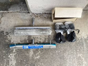 FLOORING TOOLS - SPIKED SHOES/ LEVELING RAKE/SPIKED ROLLER/MIXER - (Pacific Beach