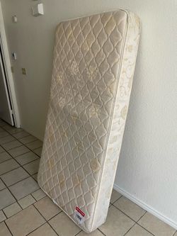 Twin bed + metal bed frame