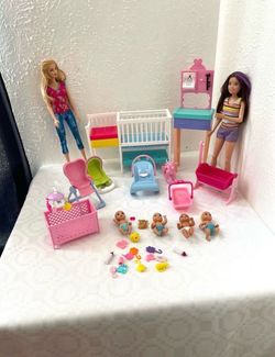 Barbie Doll Nap n Nuture Baby Nursery Set