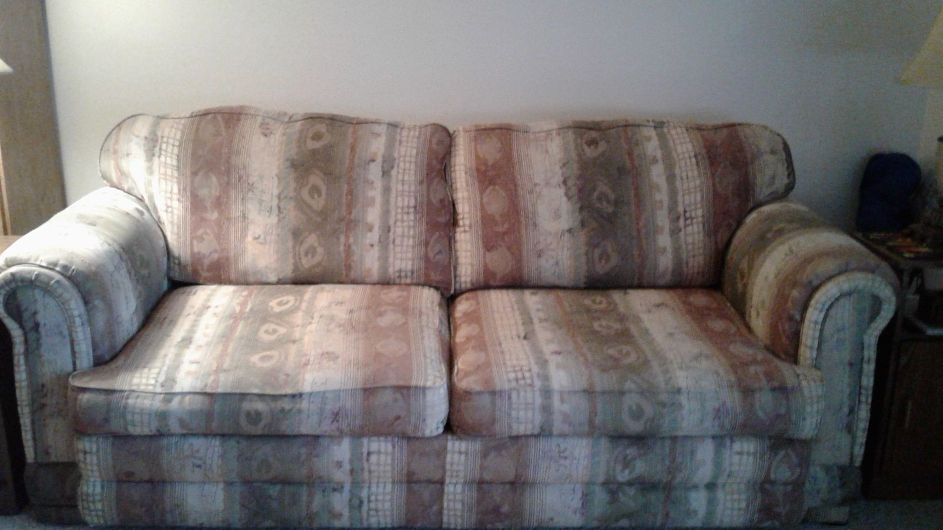 Sofa 84 in. wide- free, good condition. Must pick up.