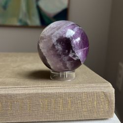 Purple Fluorite Sphere ( D2.5” ) firm on price ) 