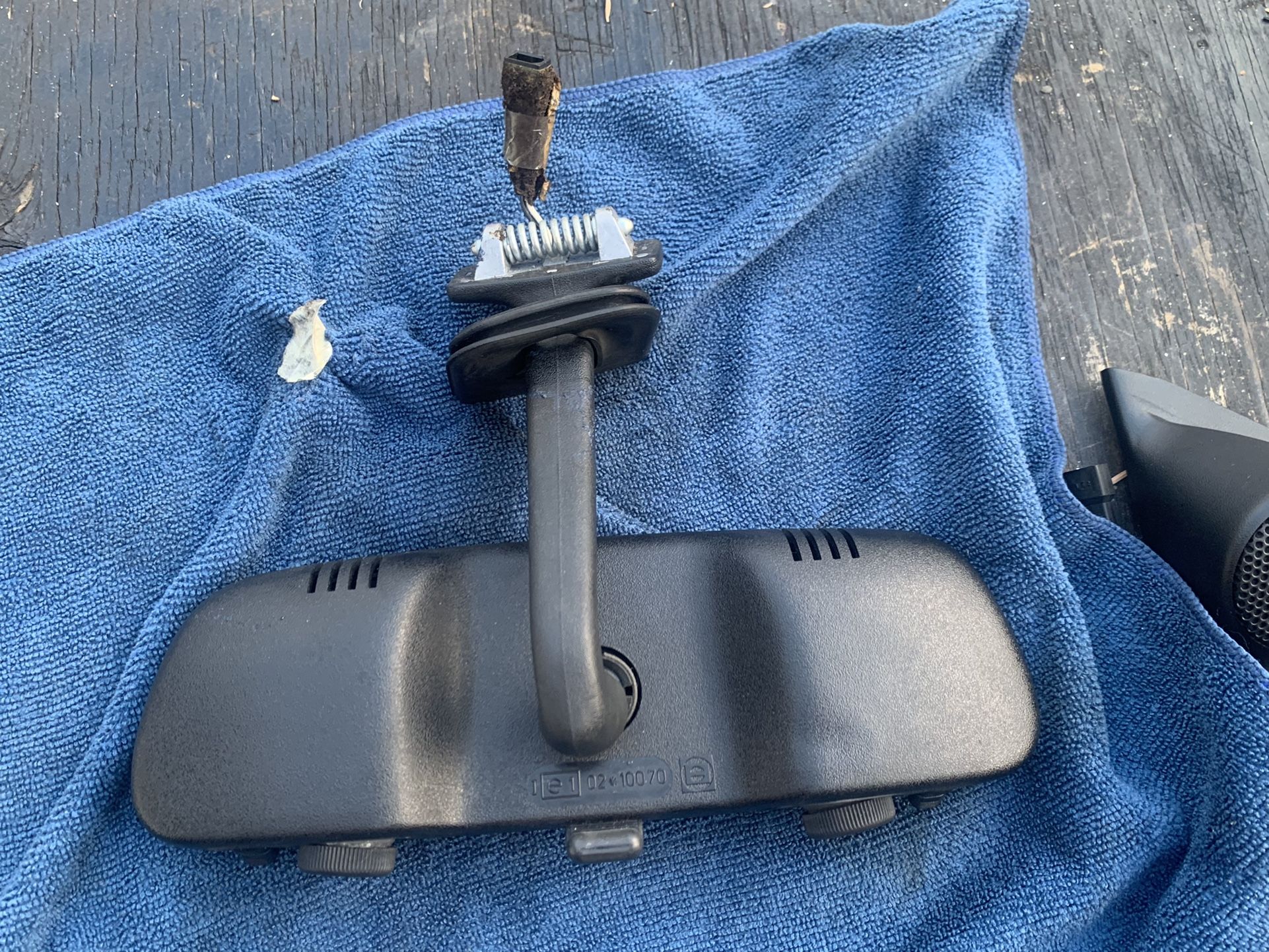 BMW E30 OEM Rear View Mirror with Map Lights