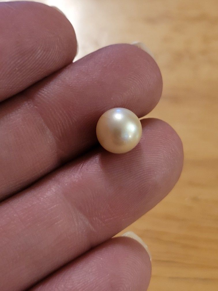 Pearl And Sterling Silver Earrings