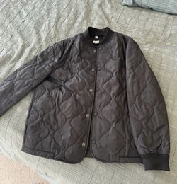 Burberry Quilted Check Nylon Bomber Jacket – Like New