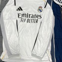 Real Madrid CF Long Sleeve 25/26 Home Jersey