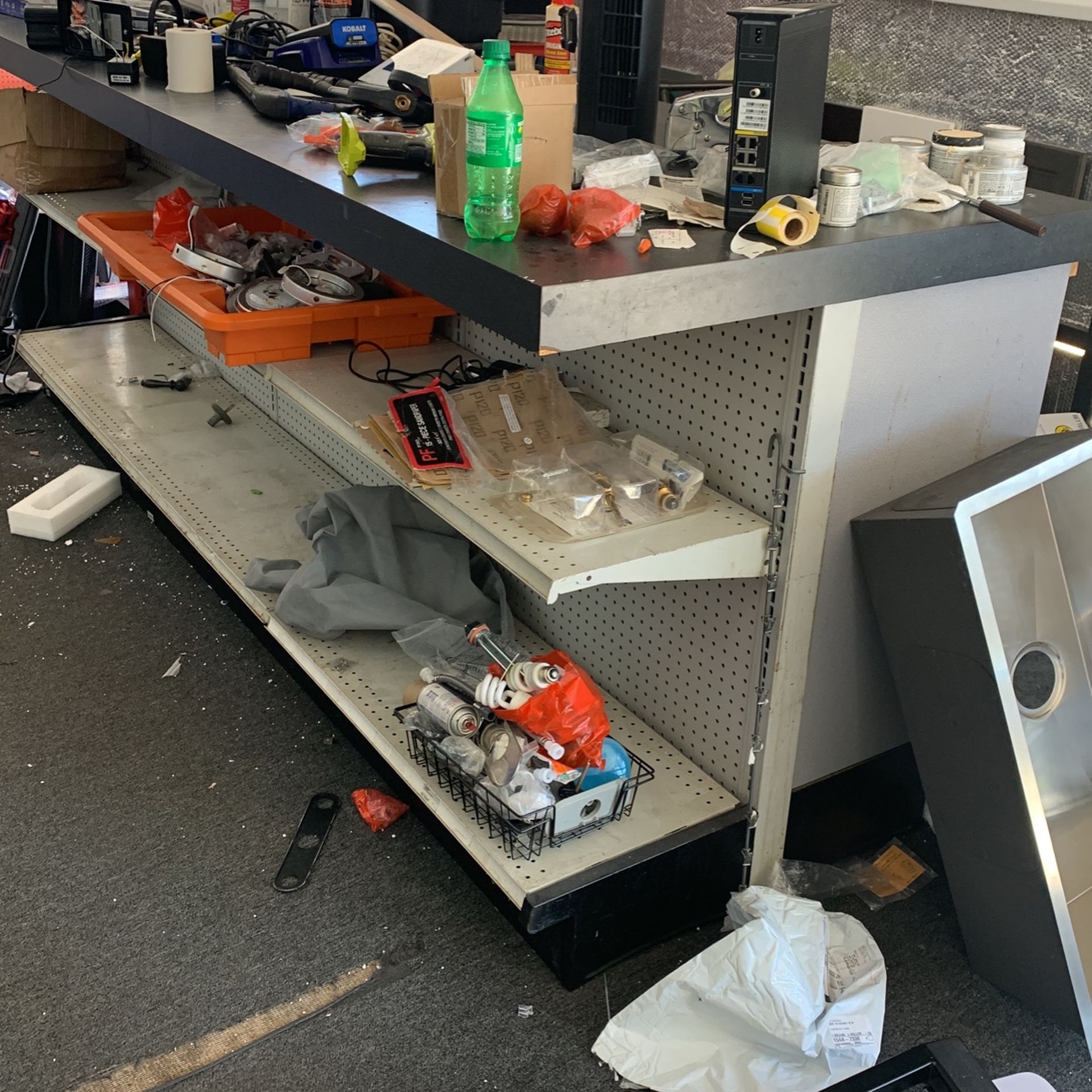 Countertop with Shelves