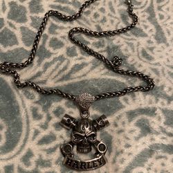 Mens Harley Davidson Necklace