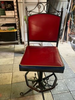 Barstool Los dos giran uno de Metal otro de Madera