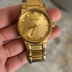 Nixon Canon Gold Watch