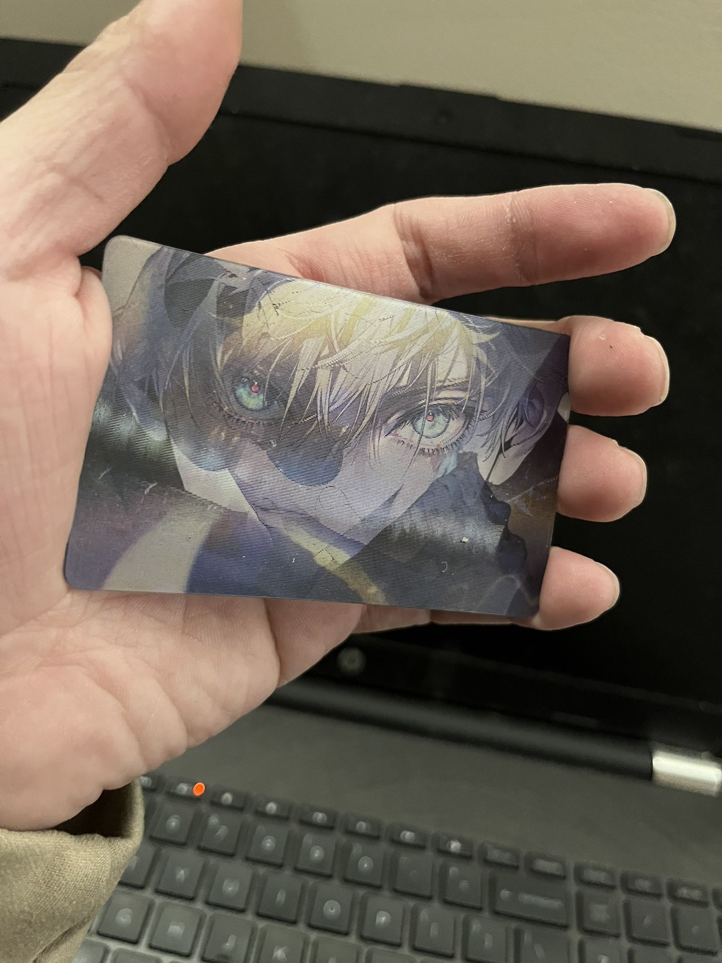 Jujutsu Kaisen gojo 3D laser card image change