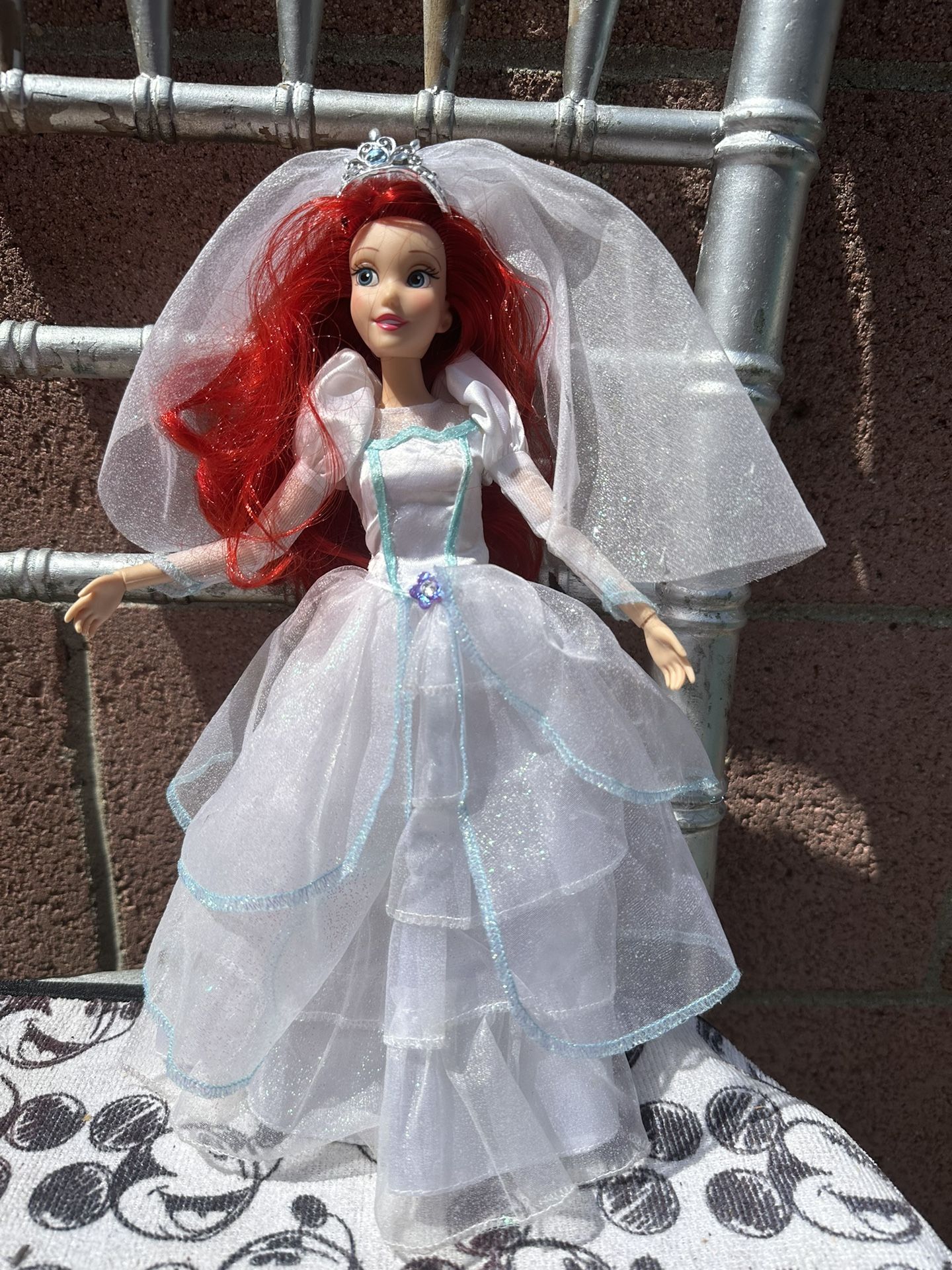 Ariel Wedding Barbie No Shoes
