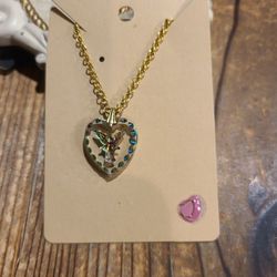 Angel Carved Heart Necklace 