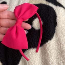 Pink Bow Headband 