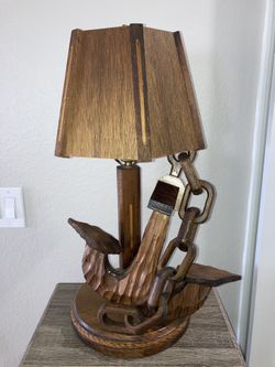 Hand Carved Lamp