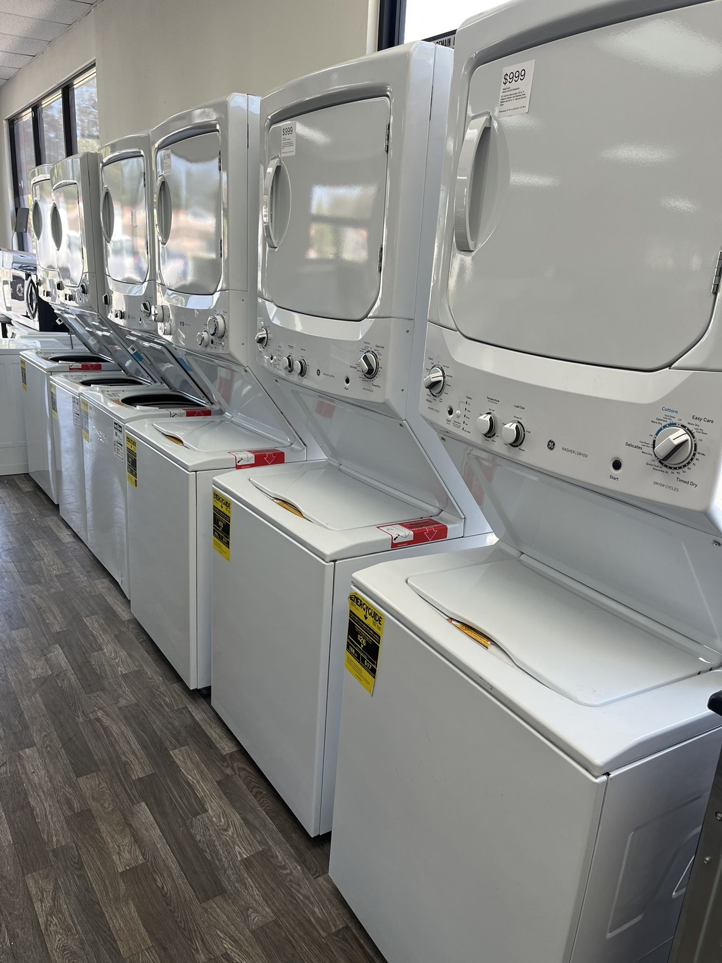 GE Spacemaker Laundry Centers Available In Gas Or Electric, One Yr Warranty, As Low As $999