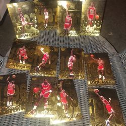 Michael Jordan Upper Deck Highlights Complete 12-Card Set (12/12) – Chicago Bulls – 1990s Vintage
