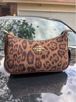 Dark brown coach bag