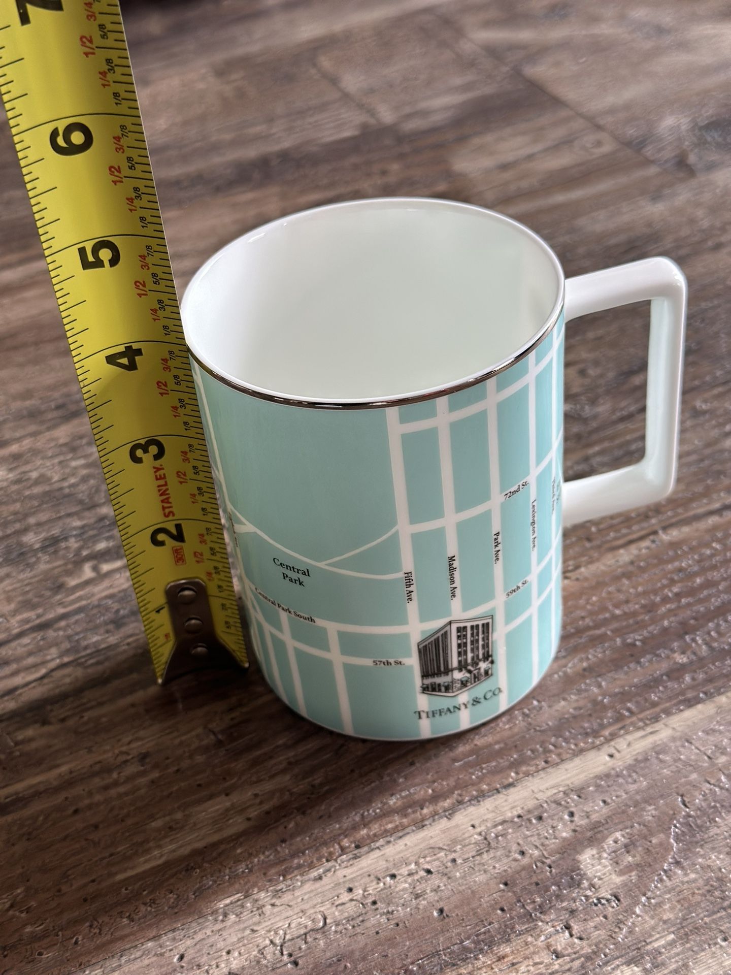 Tiffany & Co. Limited Fifth Avenue Manhattan Mug Blue Bone China 