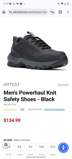 Men HYTEST STEEL TOE SIZE 9