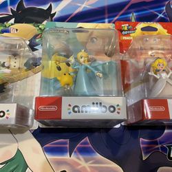 Amiibo Smash Bros New In Box Rosalina Peach Kicks