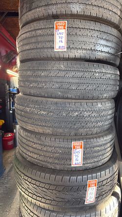Lt245/75/16 four tires used in good condition 🛞🦈