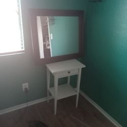 End Table And Mirror 