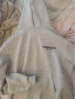 Light Heather Grey Essentials Hoodie