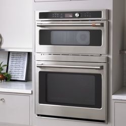 New Stainless Steel Cafe 30” Combination Double Oven 
