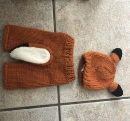 Fox newborn costume