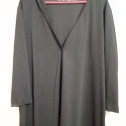 One Button Silky Dress Top