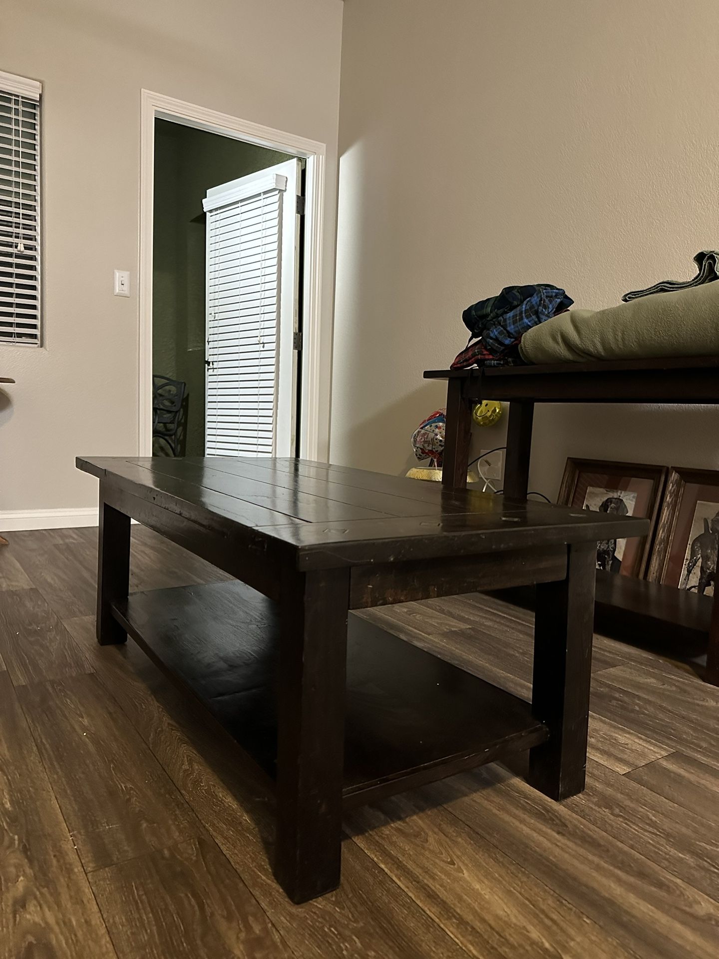 Long Wooden Coffee Table