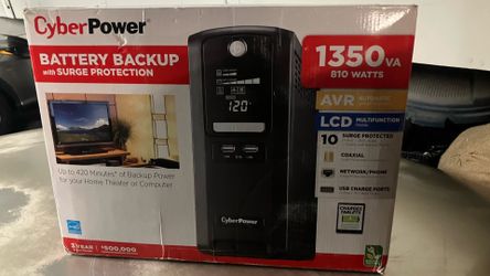 Power Battery Backup w/Surge Protection