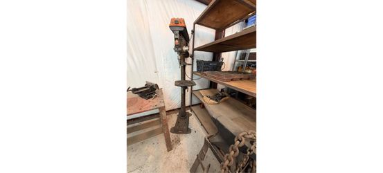 RIDGID DP15501 15 in Floor Standing Drill Press 120V Belt Drive Cast Table