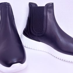 Beautiful Aquatalia Cristiana Women Leather Chelsea Waterproof Boots Size 7