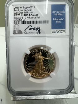 1/2 OZ. Gold eagle PF70 ultra cameo