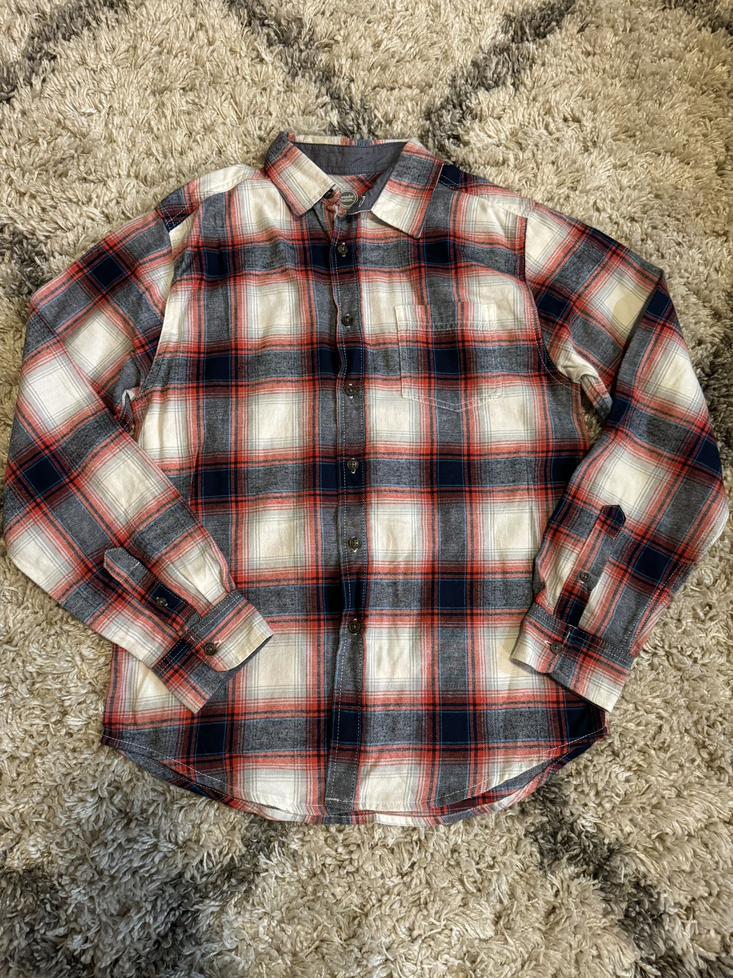 Long Sleeve Flannel Shirt ( XXL 18)