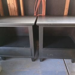 2 Black Stands 26" x 17" x 28.25" tall $20 each