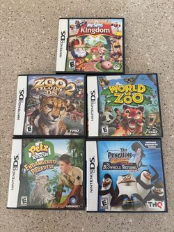5 Nintendo DS Game Cartridges