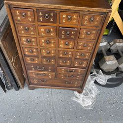 Chinese Antique Apothecary Chest Cabinet
