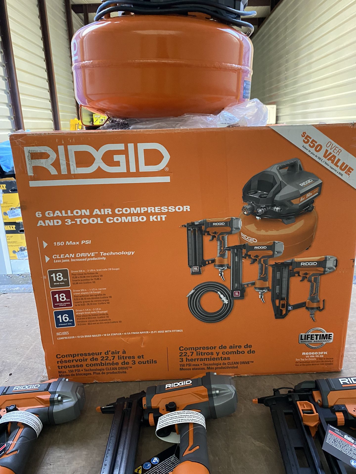 Ridgid compressor combo kit hot sale
