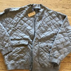 Eddie Bauer NWT Women’s Grey Heather Bomber Jacket Size L