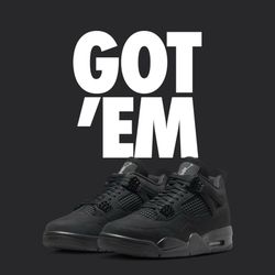 Jordan 4 Retro Black Cats