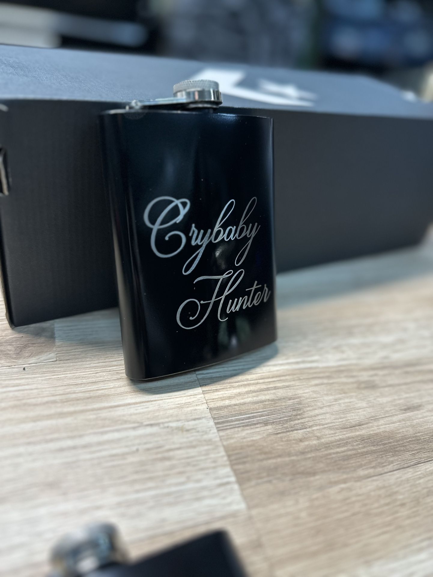 Custom Laser Engraved Stainless Steel Flask