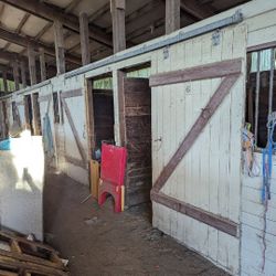 Vintage Horse Barn Sliding Wood Doors